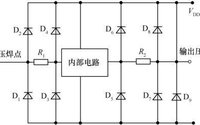 基本的二极管和电阻双层ESD保护结构.